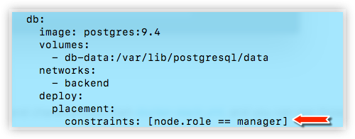 db manager constraint in yml